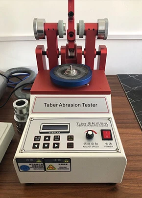 Abrasion testing equipment in our factory